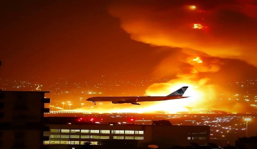 Image d'un avion atterrissant en plein bombardement à Beyrouth : authentique ou générée par IA ?